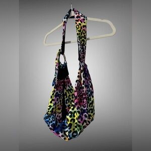 Justice New Multicolor Leopard Pet Sling Carrier | Dog & Cat | Up to 12 lbs